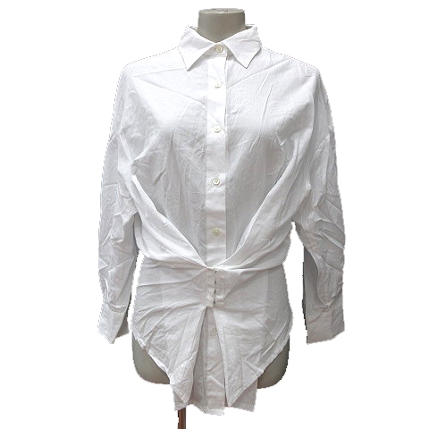 マルティニーク Martinique シャツ ブラウス 長袖 白 ホワイト Mn レディース 195 ベクトルパーク