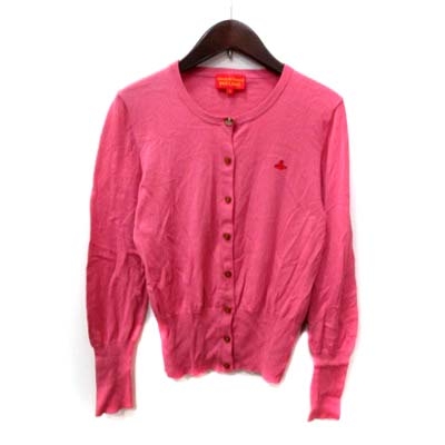 「Vivienne Westwood red label」 ニットカーディガン 00 ピンク レディース Vivienne Westwood red label 「Vivienne label」 ニット