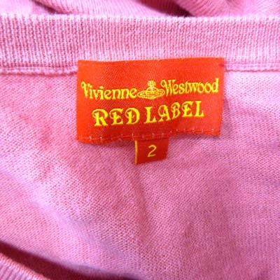 「Vivienne Westwood red label」 ニットカーディガン 00 ピンク レディース Vivienne Westwood red label 「Vivienne label」 ニット