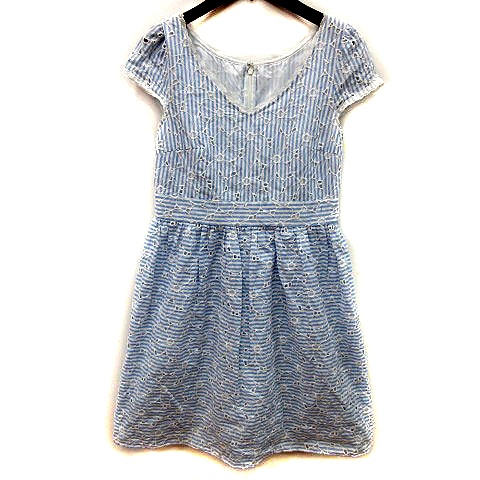 ジルバイジルスチュアート Jill By Jillstuart フレアワンピース ひざ丈 レース フレンチスリーブ S 青 ブルー 白 ホワイト Ms レディース 195 ベクトルパーク ジルバイジルスチュアート Jill By Jillstuart フレアワンピース ひざ丈 レース フレンチスリーブ S 青 ブルー 白 ホワイト Ms レディース 195 ベクトルパーク