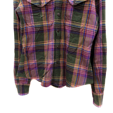 ラルフローレン RALPH LAUREN ネルシャツ チェック 長袖 エルボー