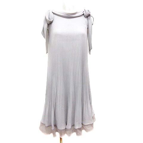 フラジール Fragile ひざ丈ワンピース プリーツ ペチコート付き ノースリーブ 36 ベージュ Yk レディース 195 ベクトルパーク