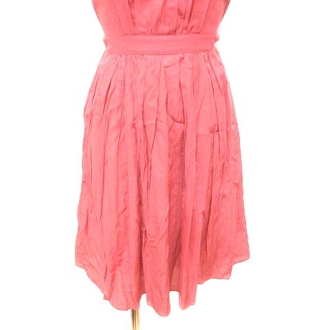 アナイ Anayi フレアワンピース ひざ丈 ノースリーブ 36 赤 レッド Yk レディース 195 ベクトルパーク