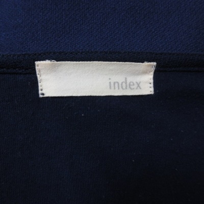 インデックス Index ひざ丈ワンピース フレンチスリーブ L 紺 ネイビー Yi レディース 195 ベクトルパーク