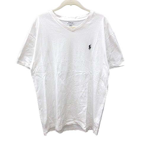 ポロ ラルフローレン Polo Ralph Lauren Tシャツ Vネック 半袖 S 白 ホワイト Yk メンズ 195 ベクトルパーク