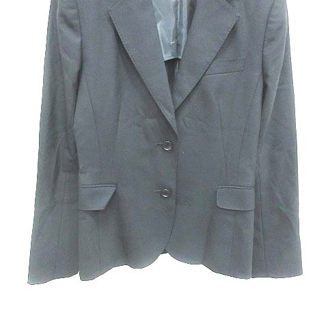 パーフェクトスーツファクトリー P S Fa スーツ 上下 テーラードジャケット 背抜き タイトスカート ひざ丈 7ar 黒 ブラック Yk レディース 195 ベクトルパーク