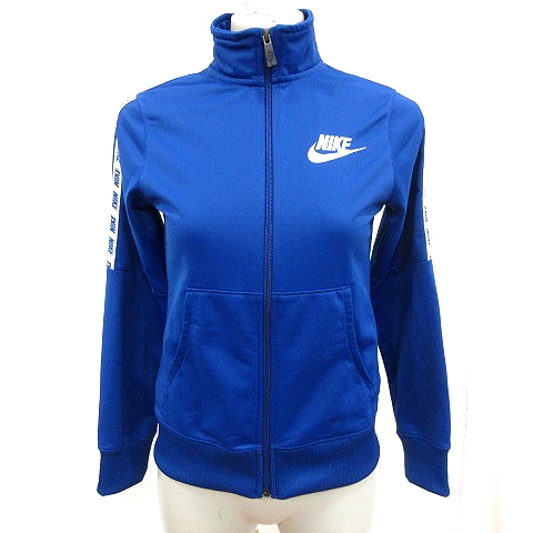 ナイキ NIKE ジャケット ジャージ スタンドカラー ジップアップ L 青