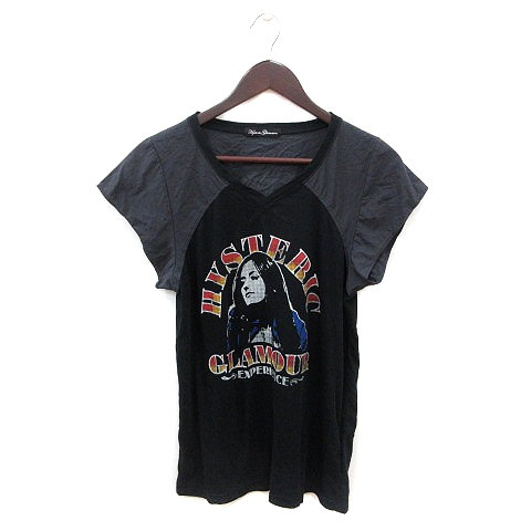 ヒステリックグラマー HYSTERIC GLAMOUR Tシャツ カットソー Vネック  