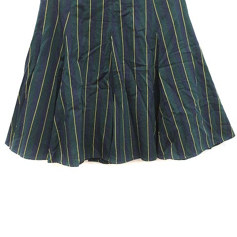 オペーク Opaque フレアスカート ミニ ストライプ 38 緑 グリーン Kb レディース 195 ベクトルパーク