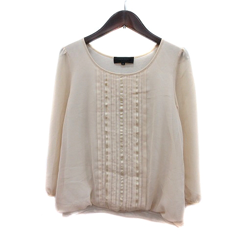 アンタイトル Untitled ブラウス 長袖 シフォン 2 ベージュ Mn レディース 195 ベクトルパーク
