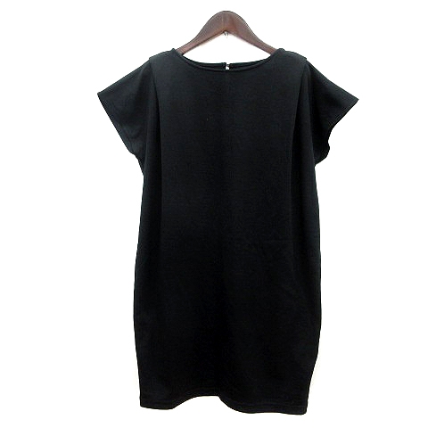 ビス Vis ワンピース ミニ フレンチスリーブ M 黒 ブラック Mn レディース 195 ベクトルパーク