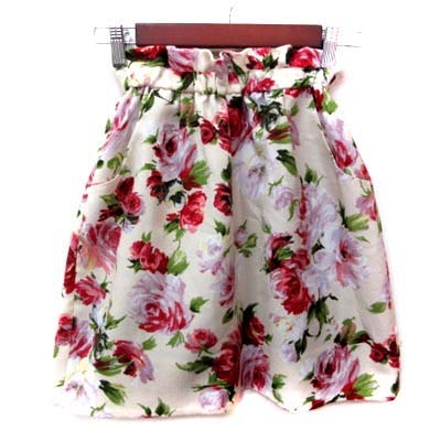 エディットコロン Edit Cologne フレアスカート ギャザー ミニ 花柄 1 マルチカラー Yi レディース 195 ベクトルパーク