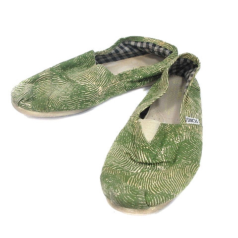 トムス Toms シューズ スリッポン キャンバス 総柄 M9 緑 グリーン Kb メンズ 195 ベクトルパーク トムス Toms シューズ スリッポン キャンバス 総柄 M9 緑 グリーン Kb メンズ 195 ベクトルパーク