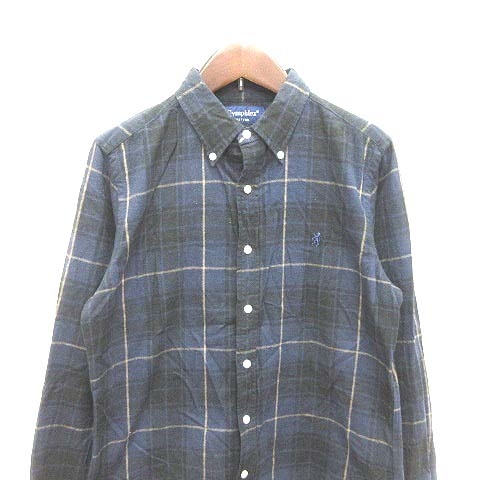 ジムフレックス Gymphlex ネル シャツ ボタンダウン チェック 長袖 14 紺 ネイビー 黒 ブラック Yk メンズ 195 ベクトルパーク ジムフレックス Gymphlex ネル シャツ ボタンダウン チェック 長袖 14 紺 ネイビー 黒 ブラック Yk メンズ 195 ベクトルパーク