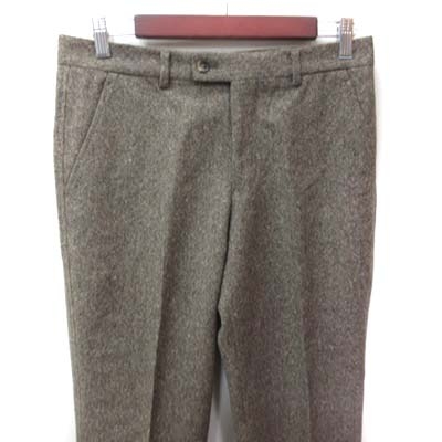 ポールスミス PAUL SMITH LONDON スラックスパンツ ウール ツイード 茶 ブラウン /YI メンズ