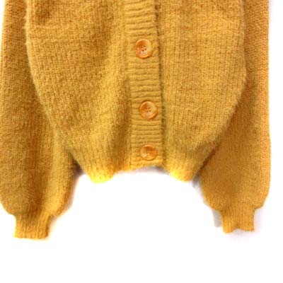 リリーブラウン Lily Brown カーディガン ニット ドロップショルダー 長袖 F 黄色 イエロー Yi レディース 195 ベクトルパーク