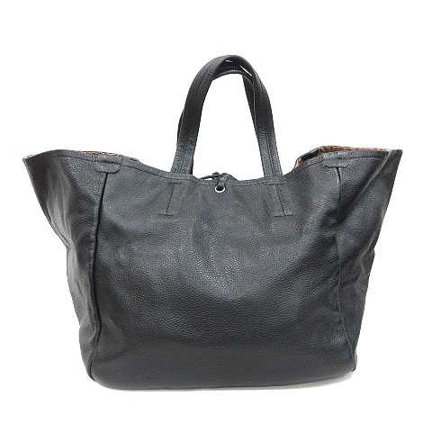 ナノユニバース Nano Universe ハンドバッグ トート フェイクレザー 黒 ブラック Kb レディース 195 ベクトルパーク