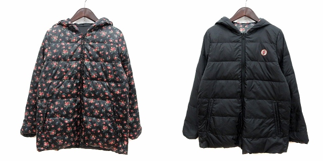 キャスキッドソン Cath Kidston ダウンジャケット 総裏地 花柄 