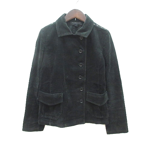 ジルスチュアート Jill Stuart コーデュロイジャケット ステンカラー S 黒 ブラック Ct レディース 195 ベクトルパーク