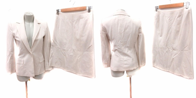 プロポーション ボディドレッシング Proportion Body Dressing スーツ 上下 テーラードジャケット 総裏地 スカート タイト ひざ丈 2 ベージュ Rt レディース 195 ベクトルパーク