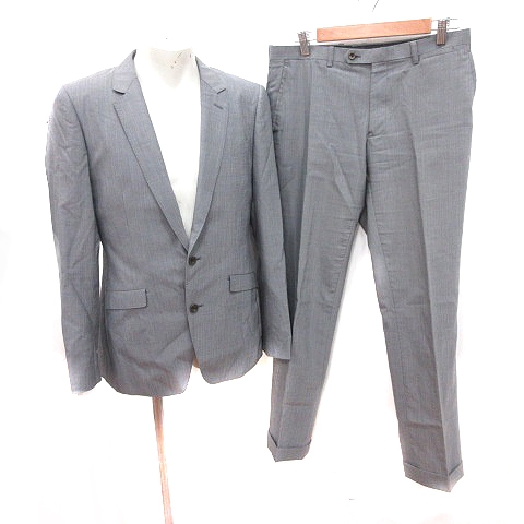 スーツセレクト Suit Select スーツ 上下 テーラードジャケット 背抜き パンツ スラックス ウール A6 グレー Rt メンズ 195 ベクトルパーク