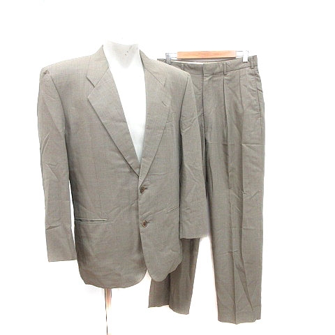 メンズビギ Men S Bigi スーツ 上下 テーラードジャケット チェック パンツ スラックス 4 ベージュ Kb メンズ 195 ベクトルパーク