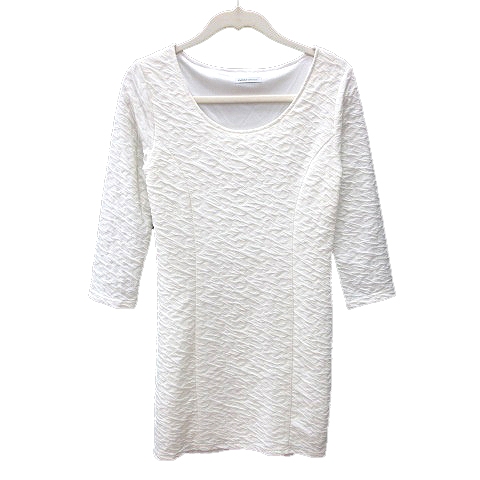 エモダ Emoda コンシャス Conscious ワンピース ミニ 総柄 長袖 S 白 ホワイト Ms レディース 195 ベクトルパーク