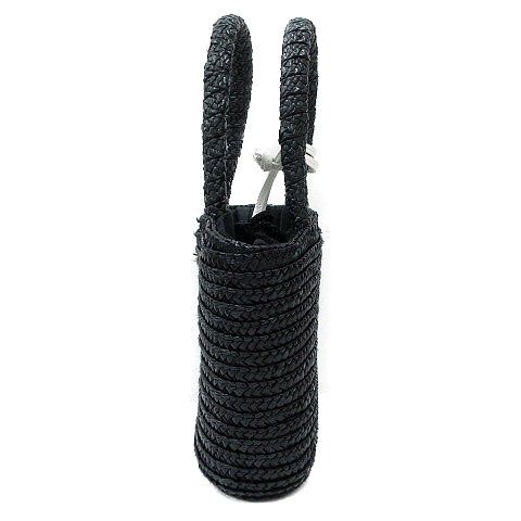 アニエスベー Agnes B かごバッグ ハンド ストロー 黒 ブラック St レディース 195 ベクトルパーク