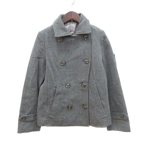 アダムエロペ Adam Et Rope ピーコート Pコート 総裏地 ウール 36 グレー Ct レディース 195 902009180239 ベクトルパーク
