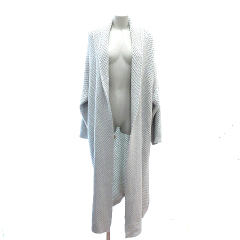 エモダ Emoda カーディガン ニット トッパー ロング 長袖 F グレー Au レディース 195 ベクトルパーク