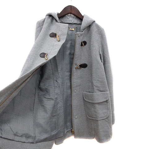ルゥデルゥ Rew De Rew コート 総裏地 フード ウール 40 グレー Mn レディース 195 902009250130 ベクトルパーク