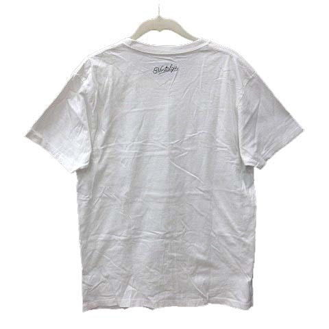 グラニフ Graniph Design Tshirts Store Tシャツ クルーネック プリント 半袖 M 白 ホワイト 黒 ブラック Yk メンズ 195 ベクトルパーク