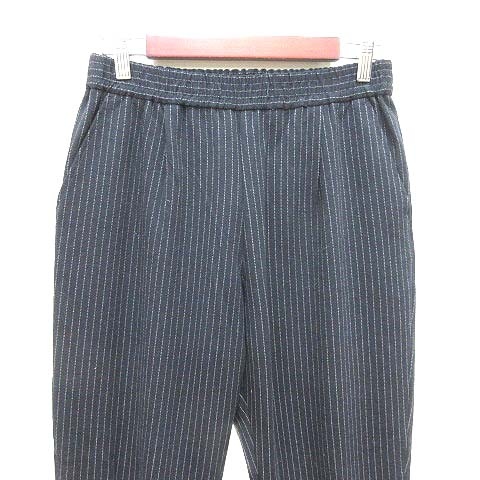 ハッシュアッシュ Hushush ジョガーパンツ ストライプ 3 紺 ネイビー 白 ホワイト Yk レディース 195 ベクトルパーク