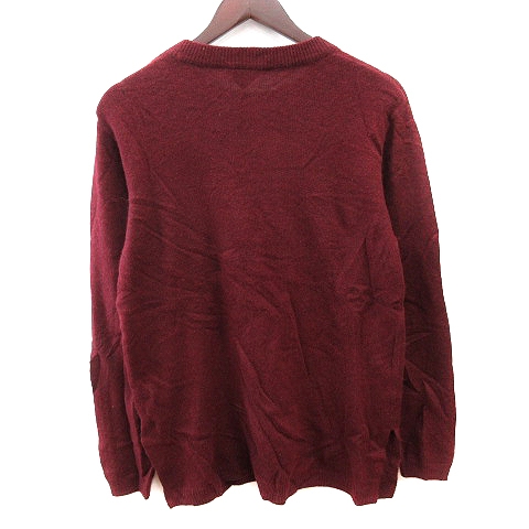 ダブルジェイケイ Wjk Black ニット セーター クルーネック アンゴラ混 長袖 1 ボルドー 赤 レッド Au メンズ 195 ベクトルパーク