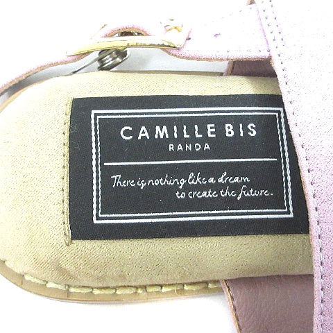 ランダ Randa カミーユビスランダ Camille Bis Randa ストラップサンダル フラット スエード S 紫 パープル Ct レディース 195 ベクトルパーク