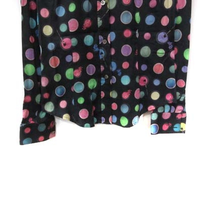 新品✨ ポールスミスブラック 長袖 シャツ ブラウス 総柄 L 40 ポールスミス ブラック Paul Smith BLACK シャツ ブラウス 長袖
