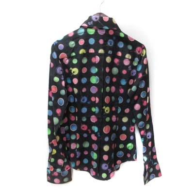 新品✨ ポールスミスブラック 長袖 シャツ ブラウス 総柄 L 40 ポールスミス ブラック Paul Smith BLACK シャツ ブラウス 長袖