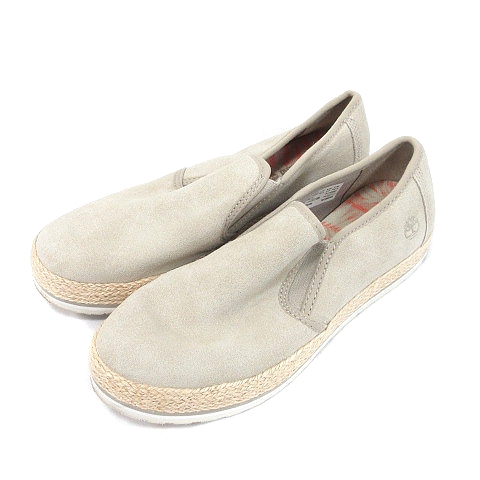 ティンバーランド Timberland スニーカー シューズ スリッポン スエード ジュート 23 5 グレー Ct レディース 195 ベクトルパーク