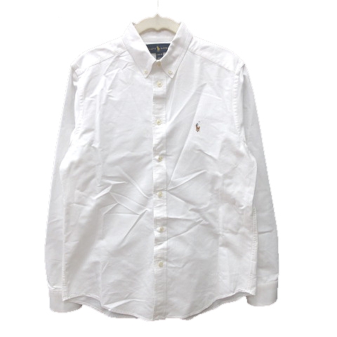 ラルフローレン Ralph Lauren ワイシャツ Yシャツ ボタンダウン 長袖 L 白 ホワイト Ct レディース 195 ベクトルパーク