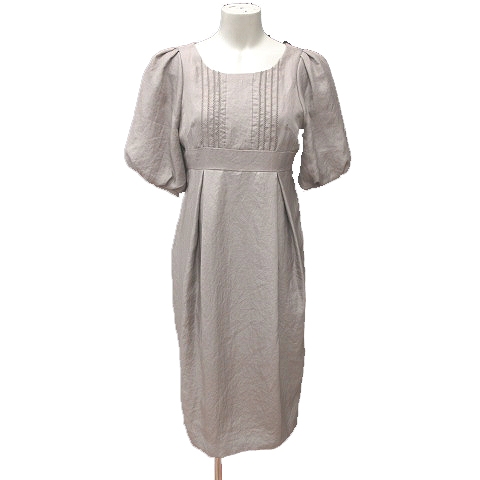 マルティニーク Martinique ワンピース ひざ丈 五分袖 バルーン袖 グレージュ Ct レディース 195 ベクトルパーク