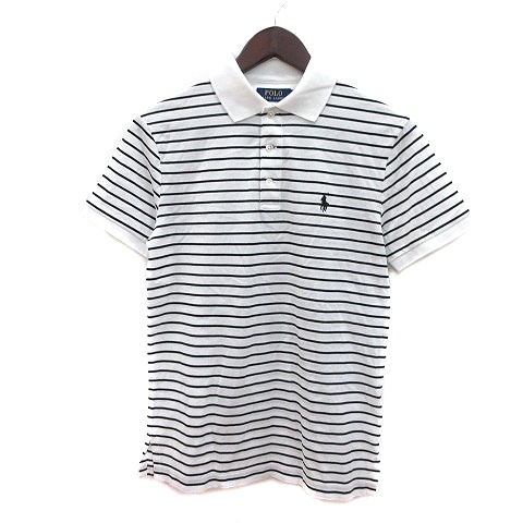 ポロ ラルフローレン Polo Ralph Lauren ポロシャツ ボーダー 半袖 Xs 白 ホワイト Mn メンズ 195 ベクトルパーク