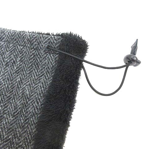 ハリスツイード Harris Tweed マフラー スヌード ツイード ウール グレー 黒 ブラック Yk メンズ 195 ベクトルパーク