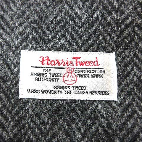 ハリスツイード Harris Tweed マフラー スヌード ツイード ウール グレー 黒 ブラック Yk メンズ 195 ベクトルパーク