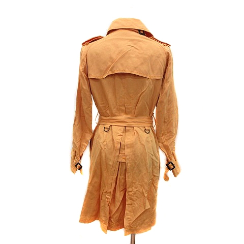 ダブルスタンダードクロージング ダブスタ Double Standard Clothing スプリングコート ダブル 麻混 リネン混 オレンジ Mn レディース 195 ベクトルパーク