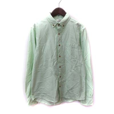 ビームス Beams シャツ ボタンダウン 長袖 M 緑 グリーン Yi メンズ 195 ベクトルパーク