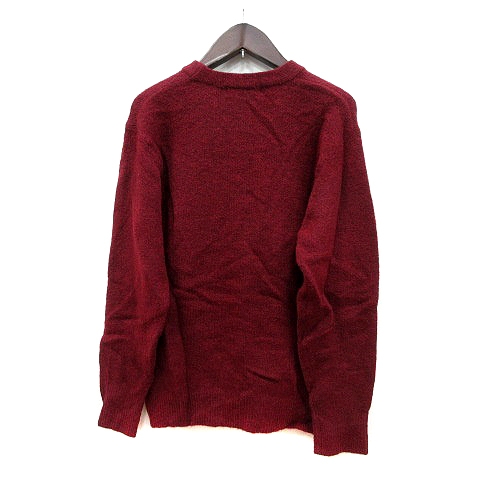 レイジブルー Rageblue ニット セーター 長袖 S 赤 ワインレッド Mn メンズ 195 ベクトルパーク