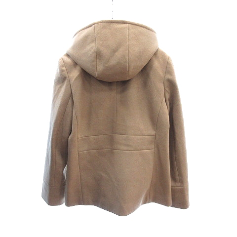 ハッシュアッシュ Hushush ノーカラーコート ショート ジップアップ フード 総裏地 2 ベージュ Au レディース 195 ベクトルパーク