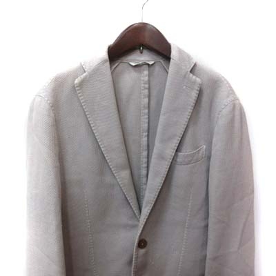 イセタン メンズ Isetan Men S テーラードジャケット シングル ツイード 麻混 リネン混 44 グレー Yi メンズ 195 ベクトルパーク