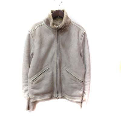 エディフィス Edifice フェイクムートンジャケット スタンドカラー 40 ベージュ Yi メンズ 195 ベクトルパーク