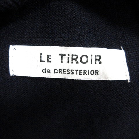 ドレステリア Dressterior ルティロワドゥドレステリア Le Tiroir De Dressterior ニット カットソー Vネック 長袖 紺 ネイビー Ms レディース 195 ベクトルパーク